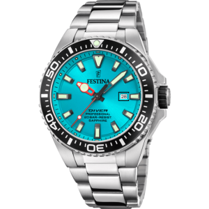 Festina Gents Stainless Steel Blue Diver Watch