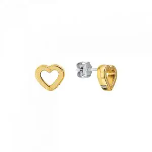 Tommy Hilfiger Gold Open Heart Studs