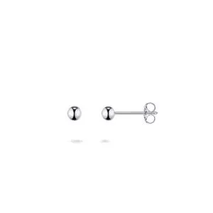 Gisser Silver Beaded Mini Ear Studs