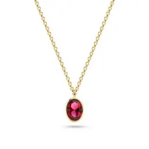 Sif Jakobs Pink Sardinien Ovale Gold Pendant