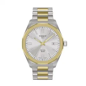 Tissot PRC 100 Solar 39mm Two Tone Watch