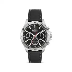 BOSS Toper Chronograph Leather Watch