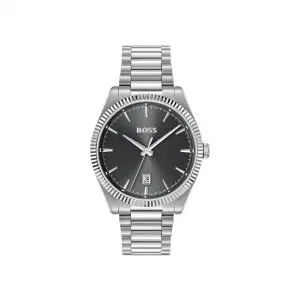 BOSS Cheswick Stainless Steel Fluted Bezel Watch