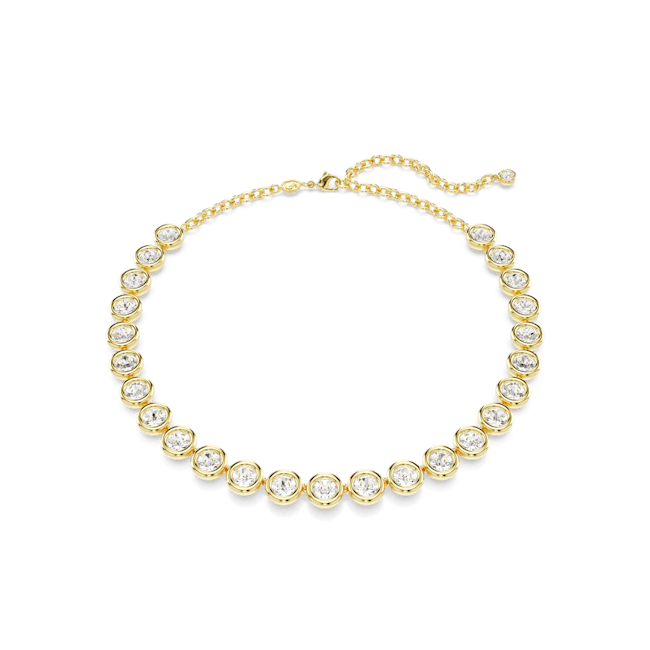 Swarovski Imber Tennis Necklace in Gold
