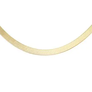 Gold Plated Herringbone Chain 16"