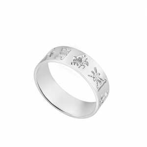 Sterling Silver History of Ireland Ring