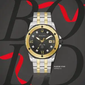 NEW3591090Two Tone Marine Star Bulova Watch-1888-NEW-508