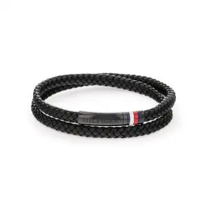 Tommy Hilfiger Black Double Rope Bracelet