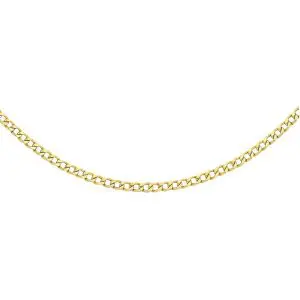 Sterling Silver Yellow Gold Plated Vermeil 60 Curb Chain