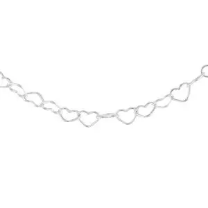 Sterling Silver 3.5mm Open Heart-Link Chain