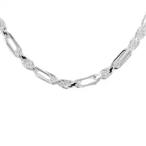 Sterling Silver 80 Figaro Rope Chain