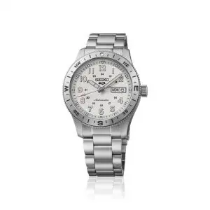 Seiko 5 Sports Field Explorer White Dial Watch