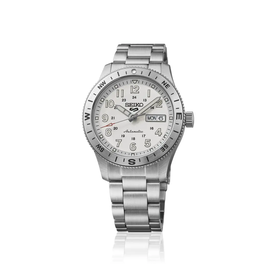 Seiko 5 Sports Field Explorer White Dial Watch