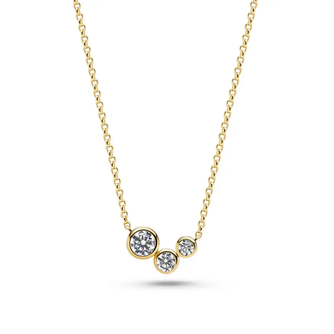 Sif Jakobs Sardinien 3 CZ Gold Necklace