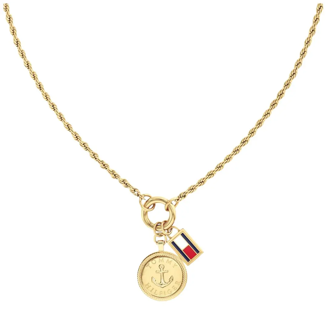 Tommy Hilfiger Gold Plated Nautical Rope Necklace