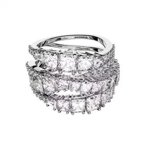 Swarovski Hyperbola Stacked Ring
