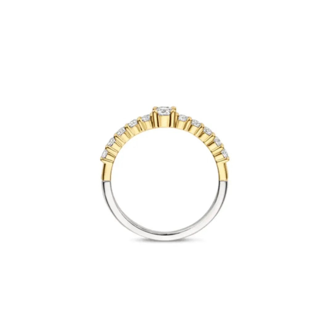 Ti Sento Cubic Zirconia Tennis Ring - Image 2