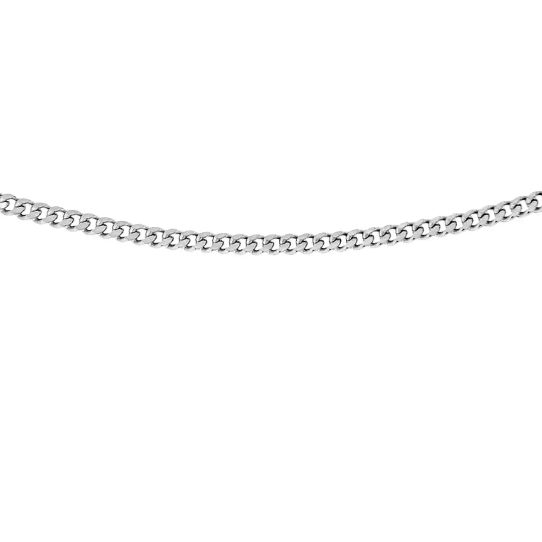 Sterling Silver Heart Slider Adjustable Curb Chain - Image 2