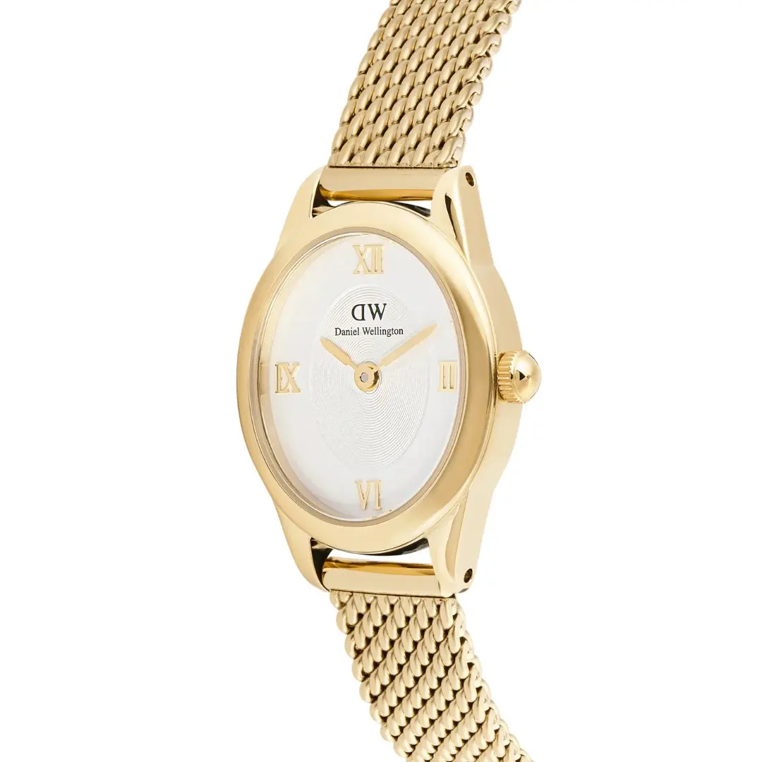 Daniel Wellington Ophelia Mini Mesh Gold Watch - Image 3