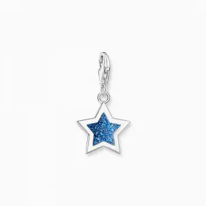 THOMAS SABO Dark Blue Silver Star Charm