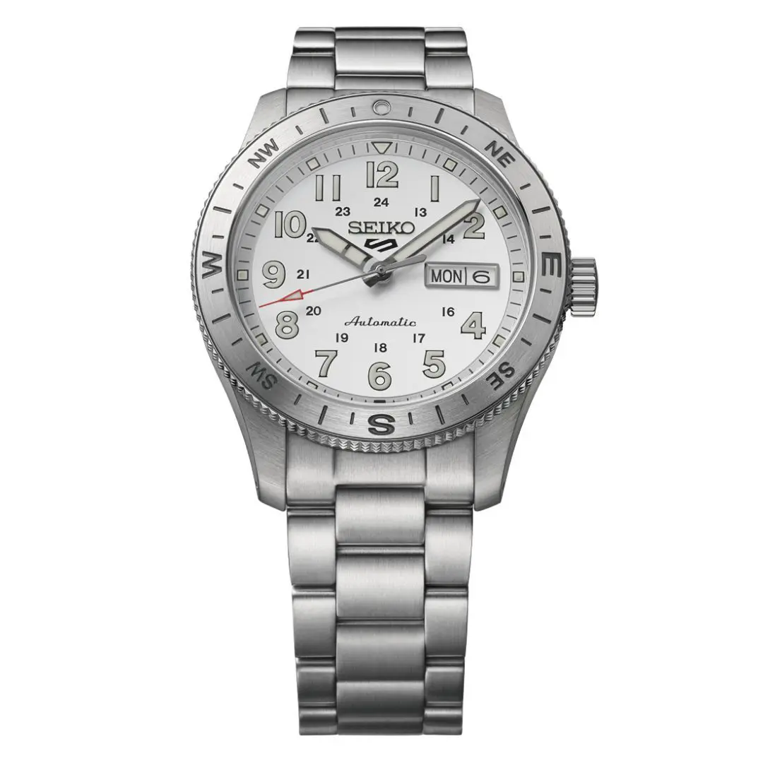 Seiko 5 Sports Field Explorer White Dial Watch - Image 3