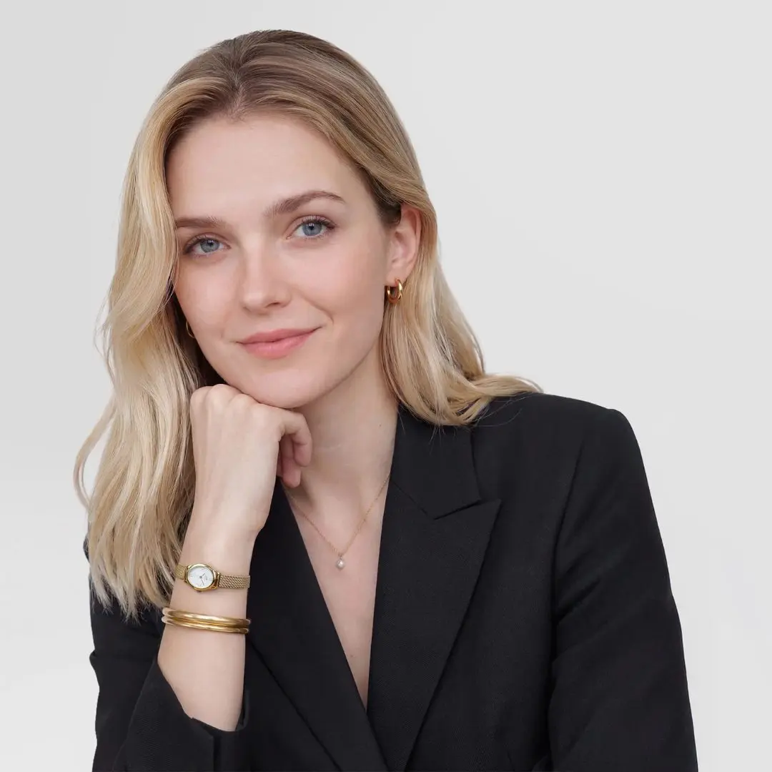 Daniel Wellington Ophelia Mini Mesh Gold Watch - Image 4