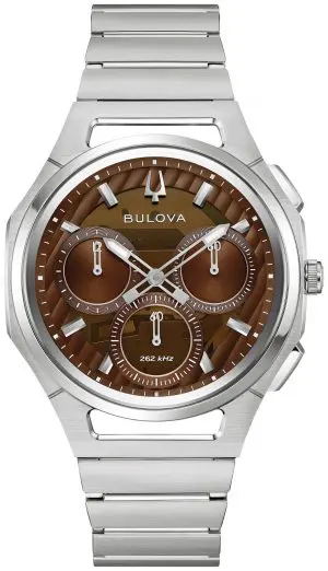 Bulova Gents Curve 41mm 10th Anniversary Stainless Steel Watch