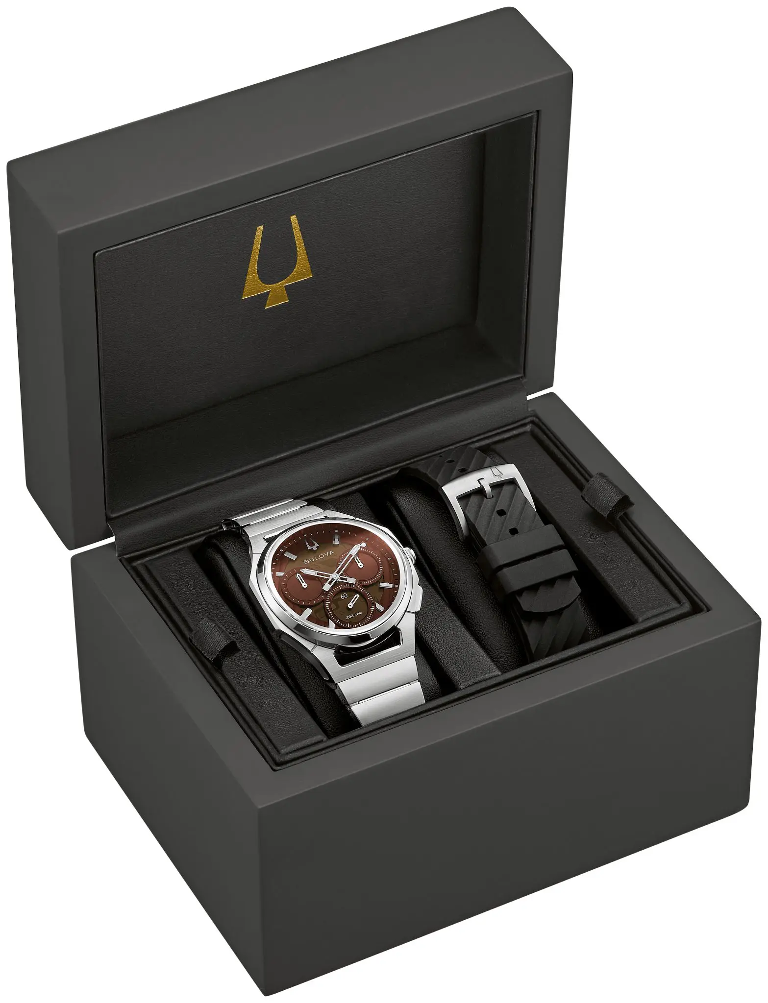 Bulova Gents Curve 41mm 10th Anniversary Stainless Steel Watch - Image 4