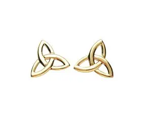 Gold Vermeil Trinity Knot Stud Earrings