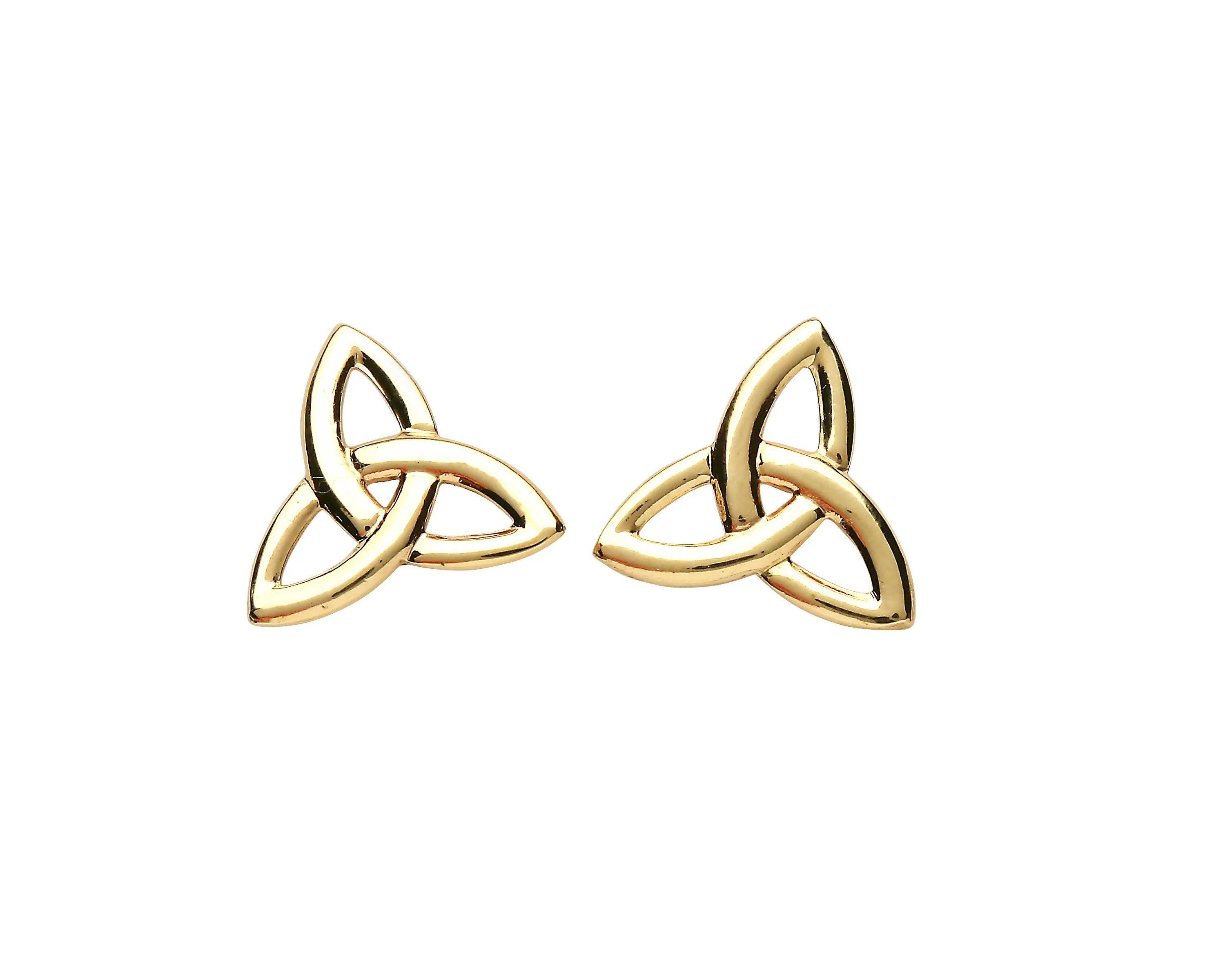 Gold Vermeil Trinity Knot Stud Earrings