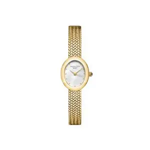 Rosefield Mini Gold Oval Mesh Watch