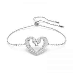 Swarovski Una Bracelet Heart, Small, White