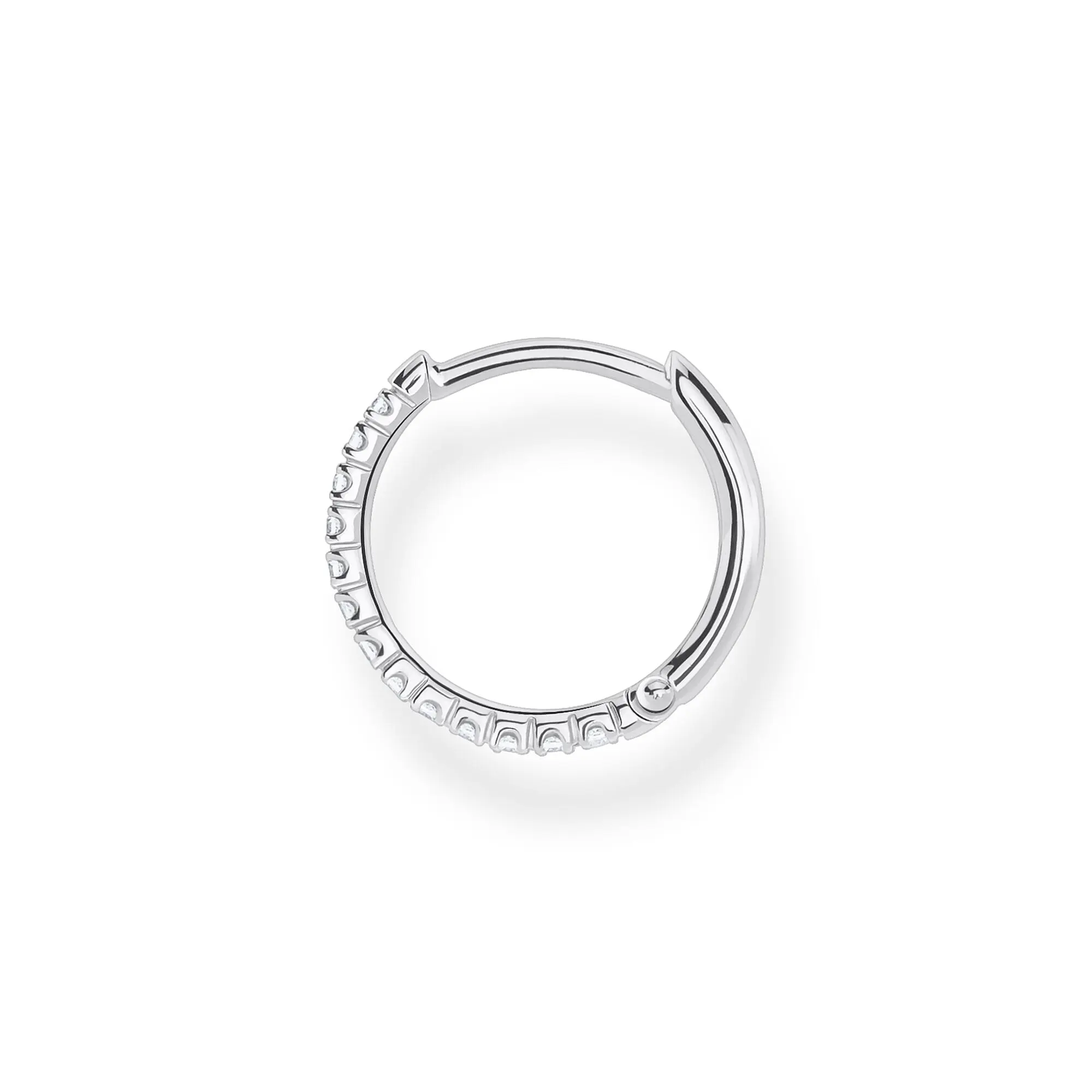 THOMAS SABO Single Hoop Earring White Stones - Image 2