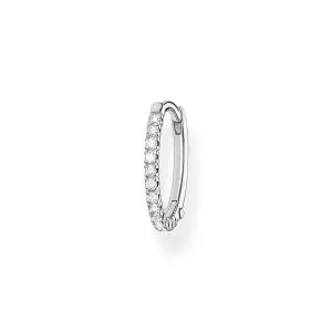 THOMAS SABO Single Hoop Earring White Stones