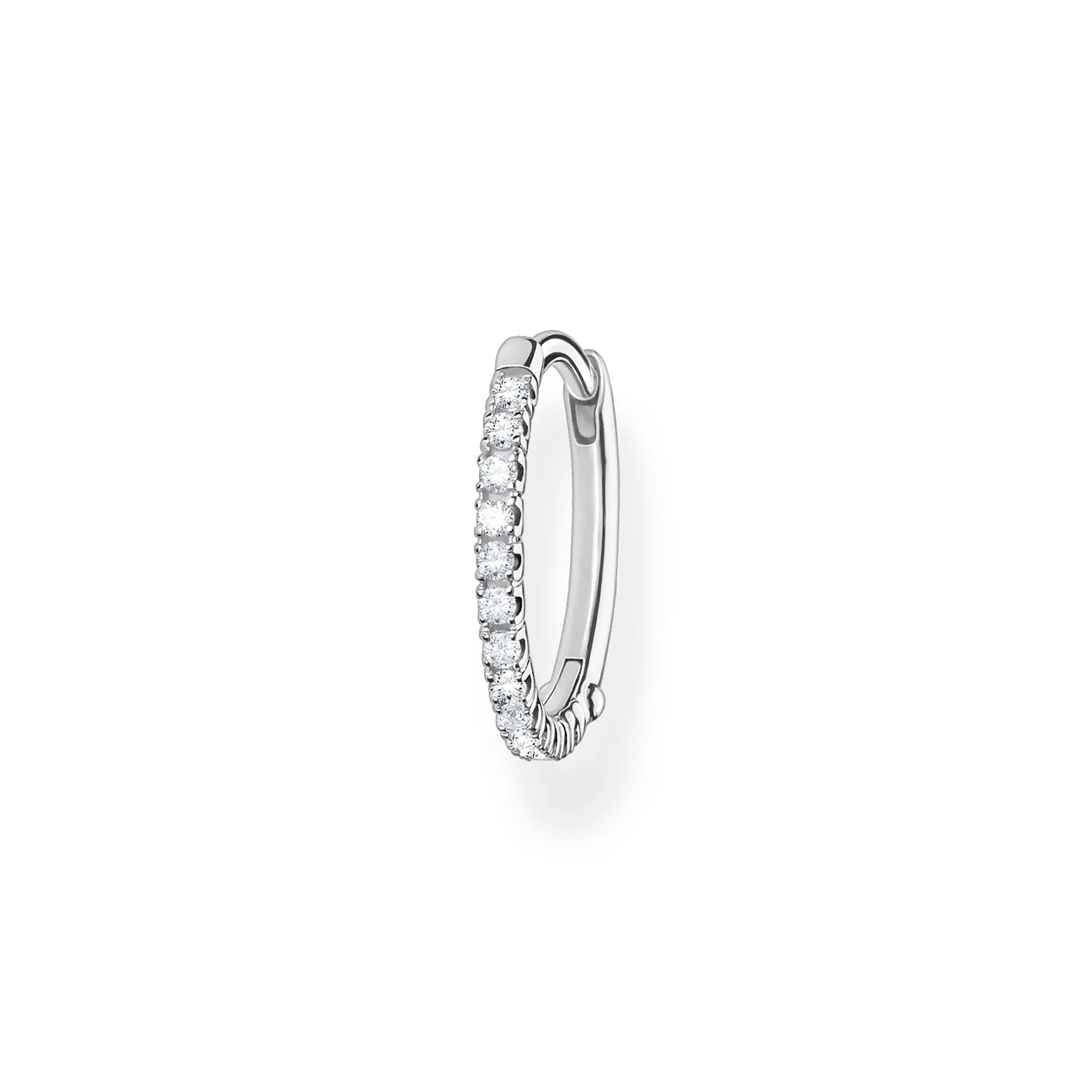 THOMAS SABO Single Hoop Earring White Stones
