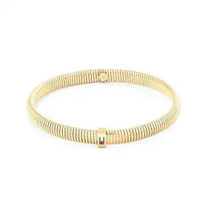 Tommy Hilfiger Gold Plated Stretch Bangle