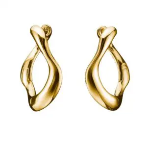 THOMAS SABO Natural Beauty Gold Plated Hoop Earrings