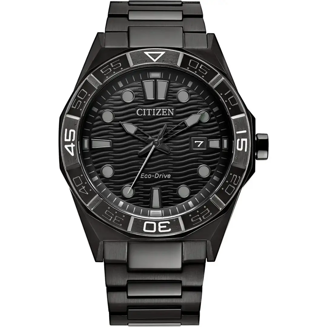 Citizen Brycen Black Bracelet And Black Dial Watch
