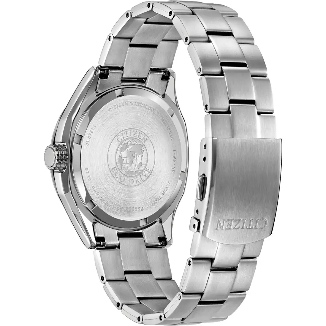 Citizen Gents Terra Force Stainless Steel Green Dial Watch - Image 3