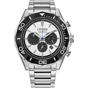 Citizen Endeavour Ceramic Bezel White Panda Dial