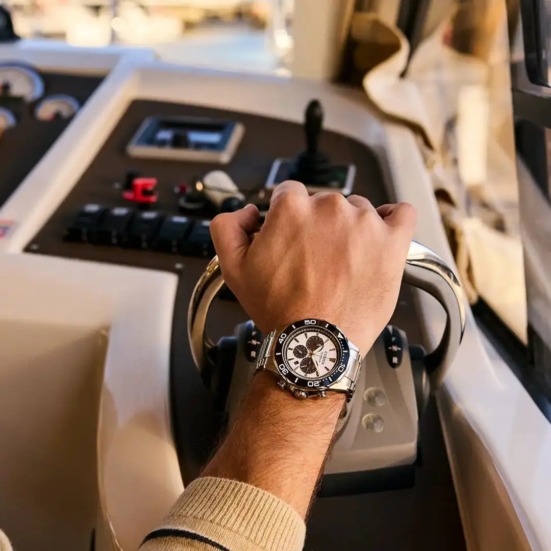 Citizen Endeavour Ceramic Bezel White Panda Dial - Image 3
