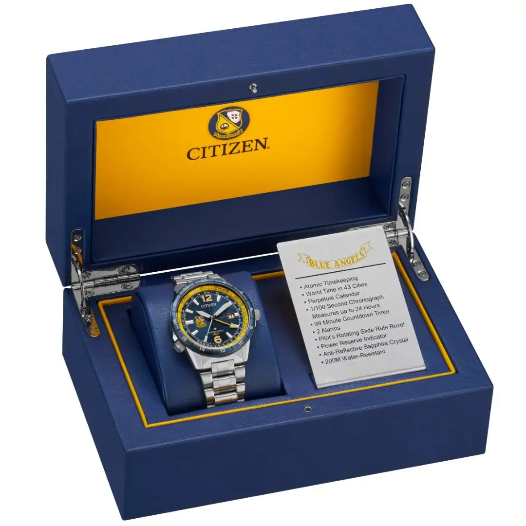 Ciizen Gents Blue Angels Promaster Air Automatic GMT Watch - Image 4