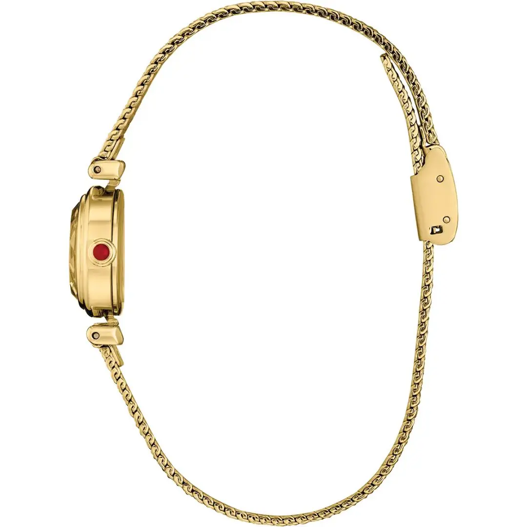 Citizen Ladies Fio Roma Gold Plated Mini Round Dial Mesh Bracelet - Image 3