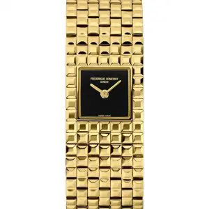Frederique Constant Manchette Ladies Gold Plated Bracelet Watch