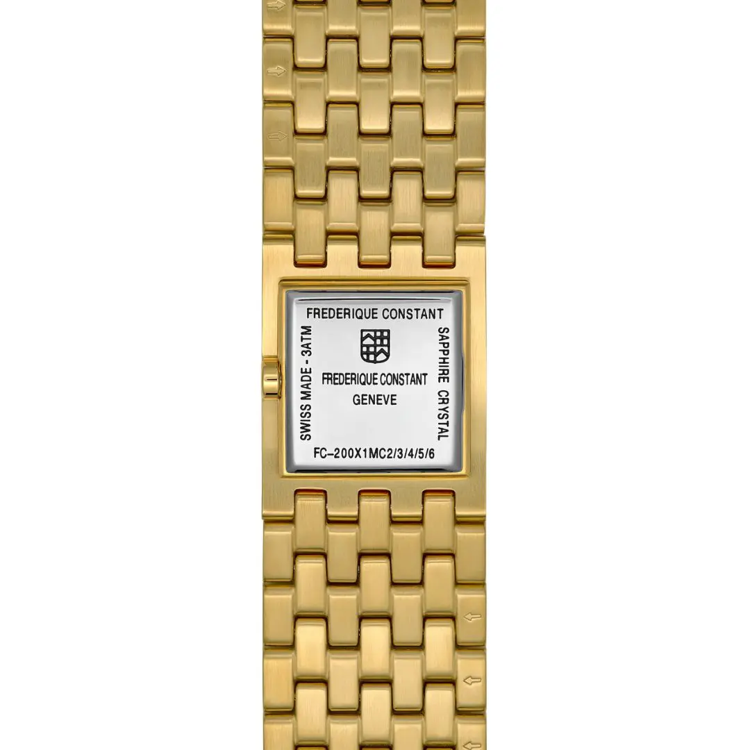 Frederique Constant Manchette Ladies Gold Plated Bracelet Watch - Image 3