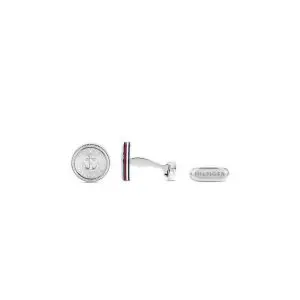Tommy Hilfiger Silver Stainless Steel Cufflinks