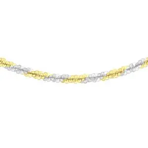 Sterling Silver Yellow Gold Plated 40 Tocalle Chain
