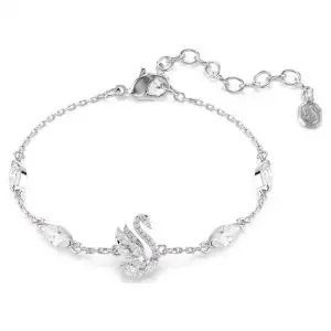 Swarovski Rhodium Plated Swan Bracelet