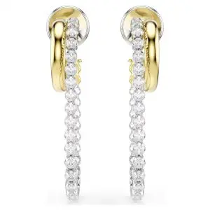 Swarovski Hyperbola Round Cut Hoop Earrings