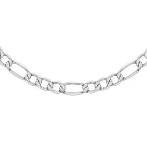 Sterling Silver 180 Diamond Cut Figaro Chain